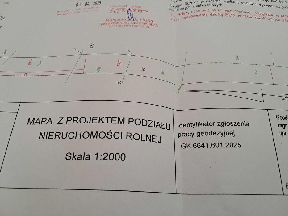 Działka rolna we wsi Podwody
