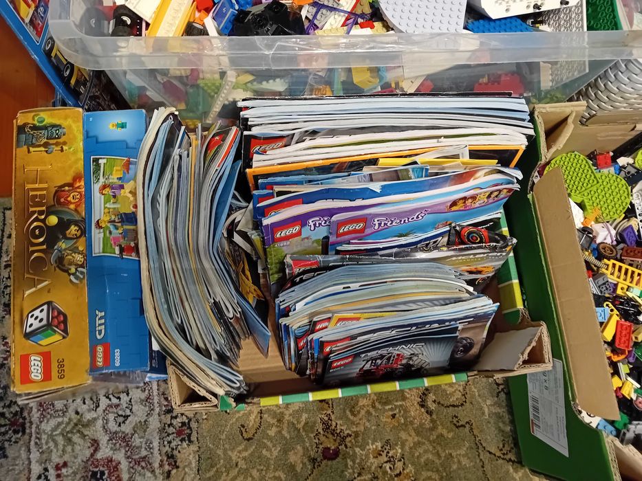 Klocki Lego Oryginalne i Kompatybilne, Mix 25 kg + Instrukcje, OKAZJA!