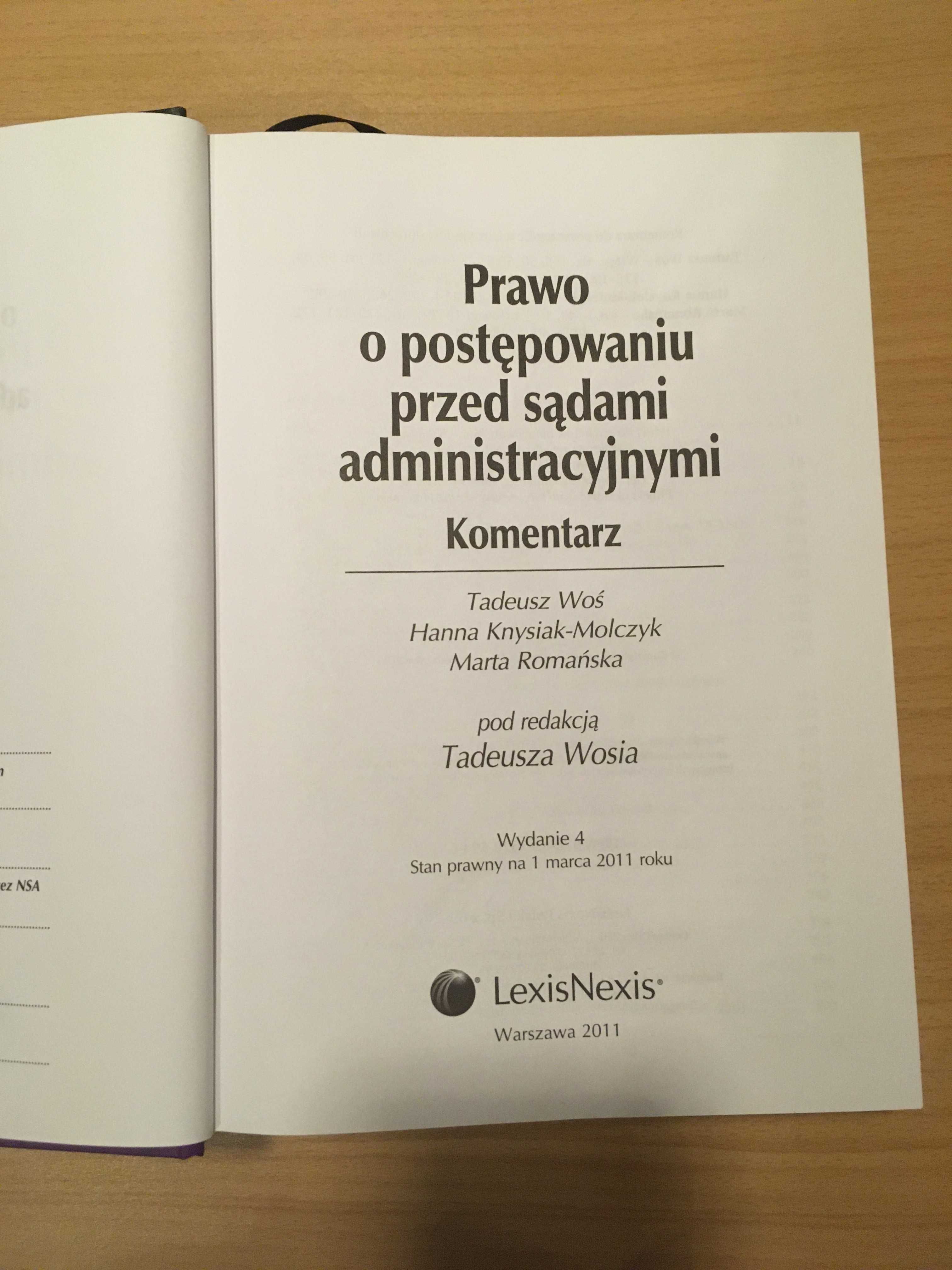 Tadeusz Woś, Prawo o postępowaniu przed sądami administracyjnymi