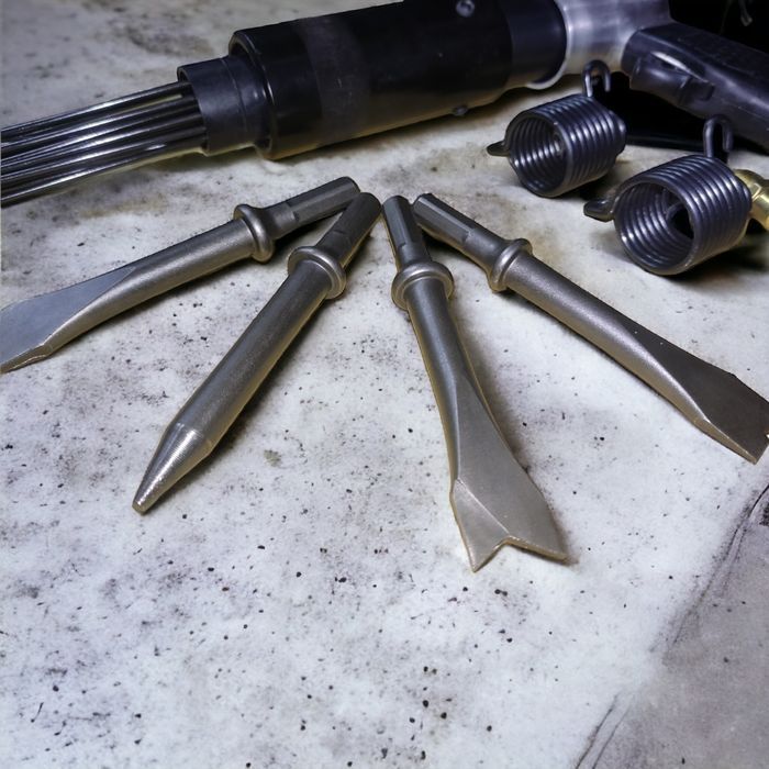 Пневмозубило пневмомолоток иголчатый для очистки поверхностей и ржавчи