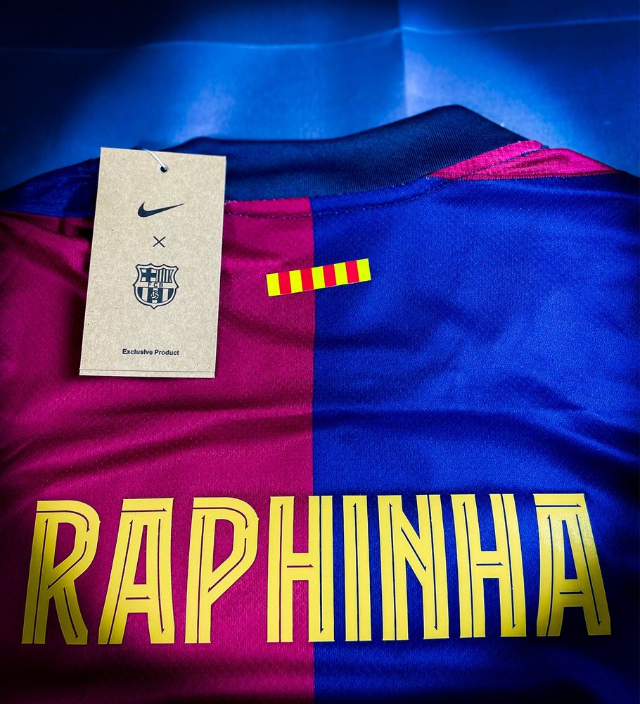 Raphinha Barcelona Liga Mistrzów Sportowa Koszulka «Nike» T-shirt / M