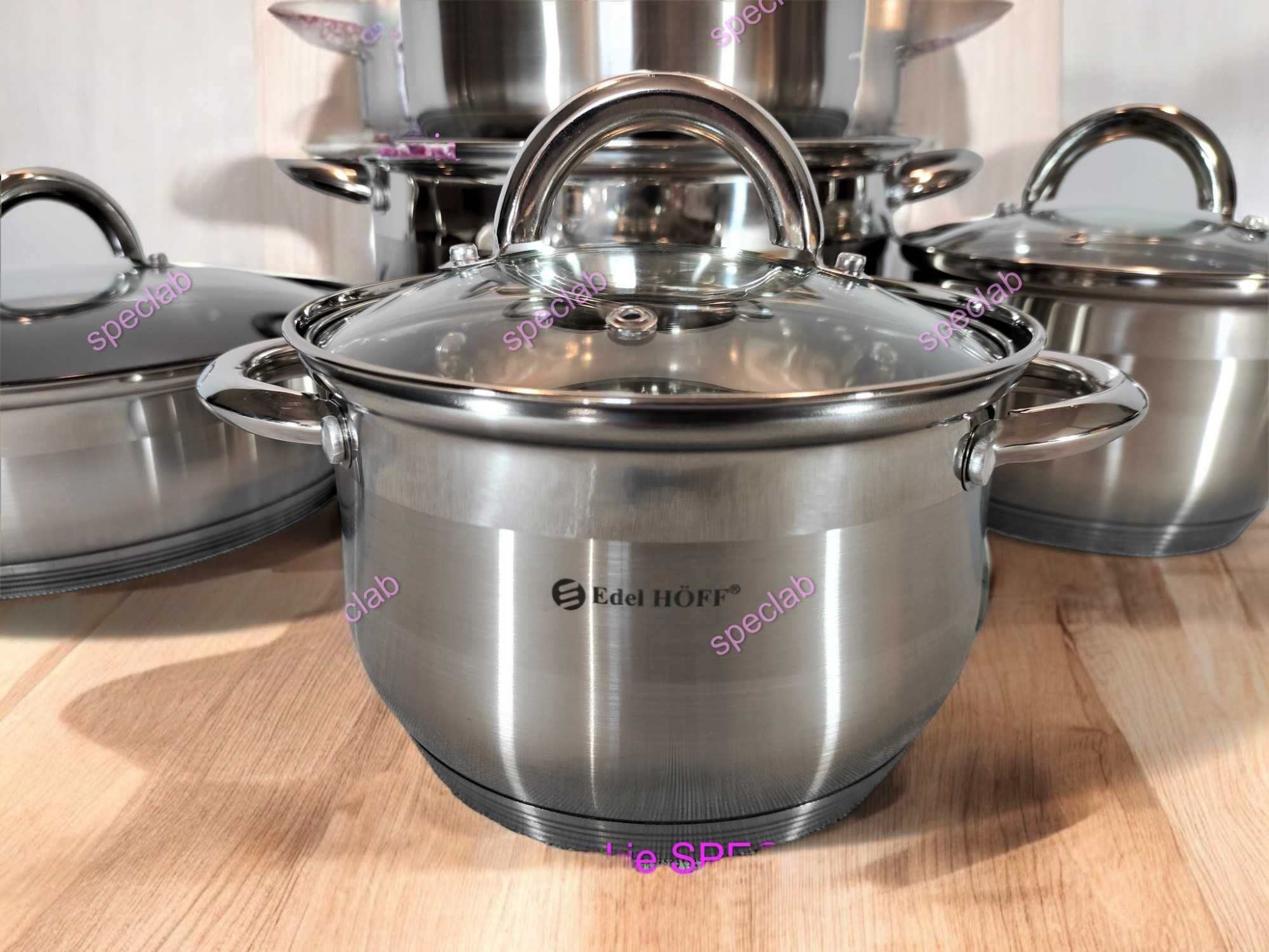Zestaw garnkow EDELHOFF EH-9014 Gaz, indukcja, Halogen