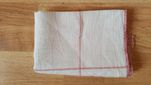 Lniany bieżnik obrusik prl wymiary 45x105 cm