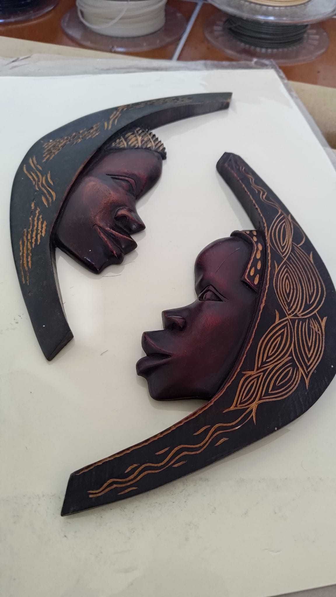 Mascara Artesanal Africana (conjunto 2un)