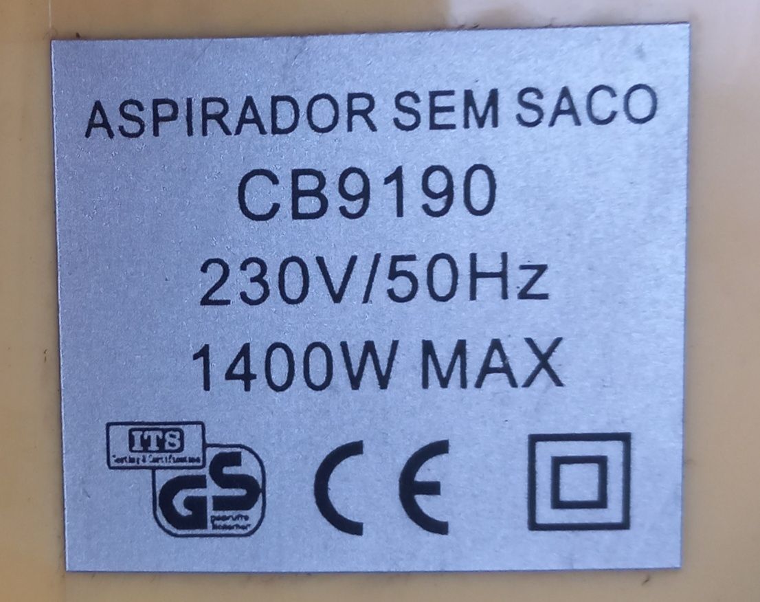 Aspirador - não necessita saco