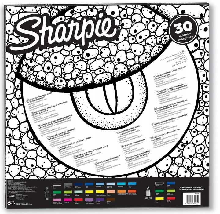 Markery SHARPIE permanentne 24+6+GRATIS