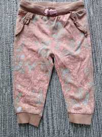 Spodnie dresowe niemowlęce dla dziewczynki 74