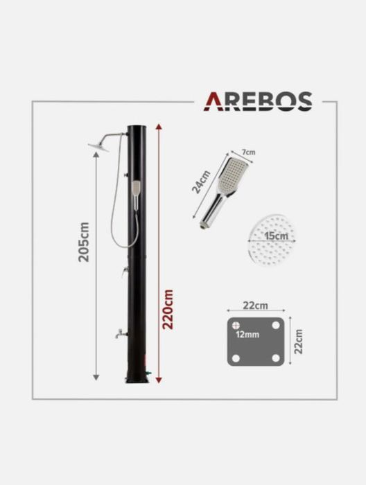Prysznic solarny Arebos 40L