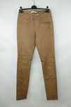 Шкіряні люкс штани Gestuz Brown Leather Slim Fit Pants Розмір 38 S/M