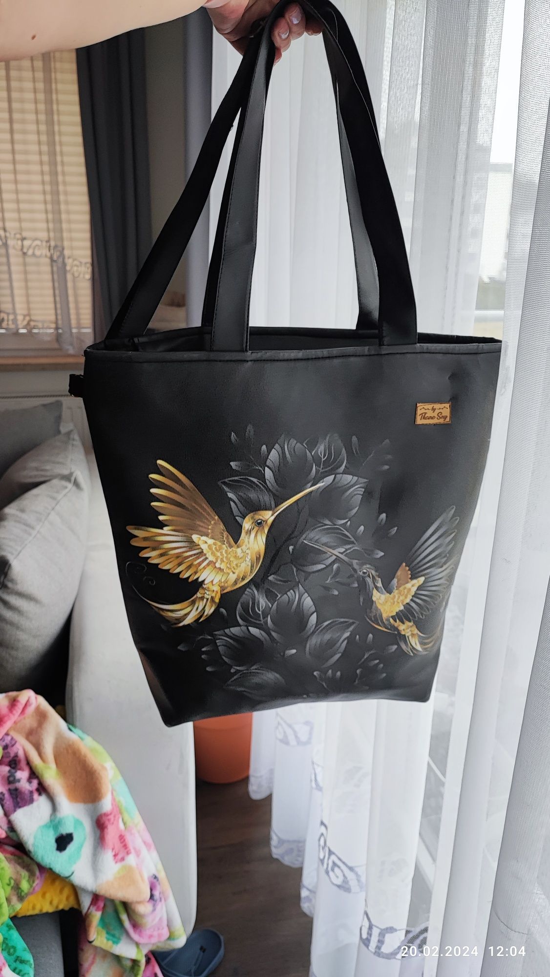 Torebka rorba do wózka koliber shopper tkane sny