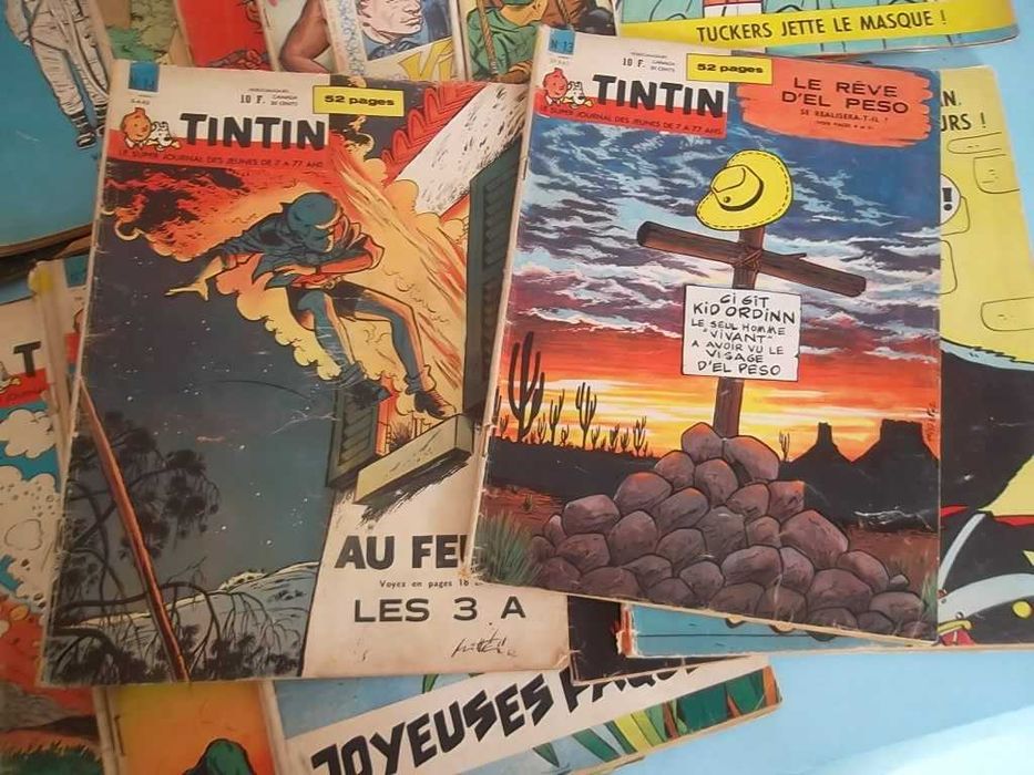 TINTIN (edição francesa) - Lote 29 revistas de 1962/63