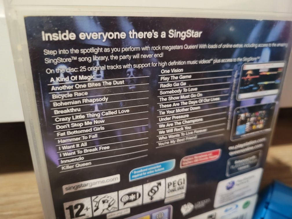 Gra karaoke Singstar Queen PS3 Sony PlayStation 3 Łódź