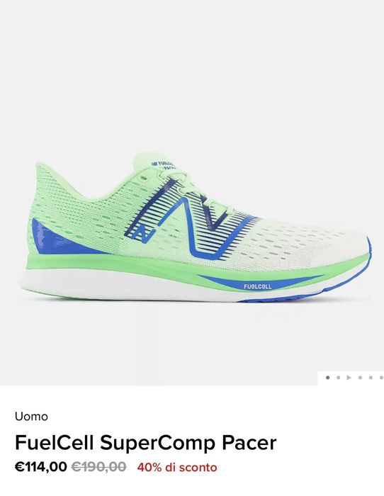 Кросівки бігові New Balance FuelCell SuperComp Pacer кросівки бігові