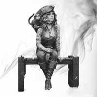 Figurka druk 3D " Pirate Girl " - 10 cm