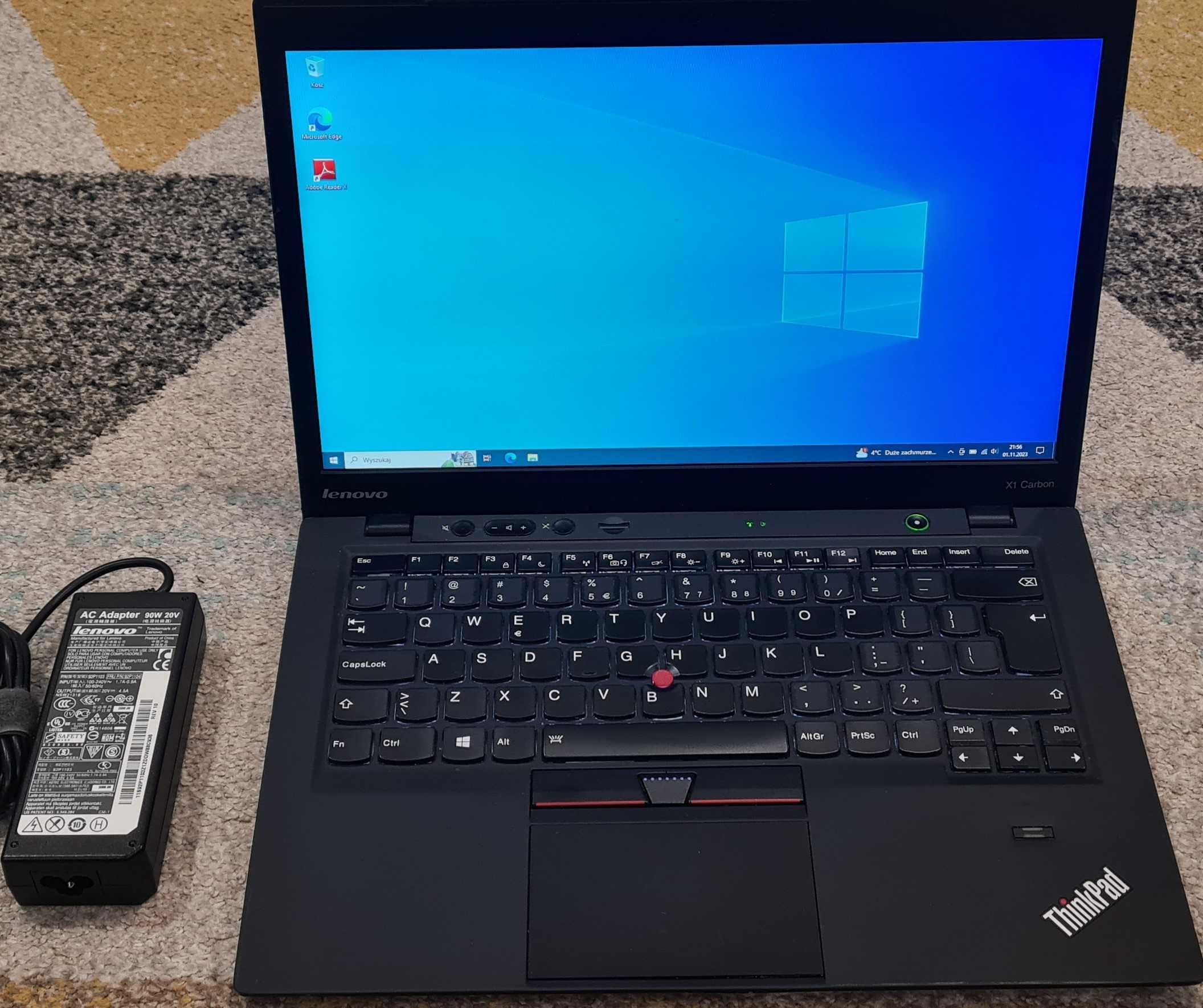 Lenovo X1 Carbon i5/1.7GHz/256SSD/4GB/bat.1h 1600x900