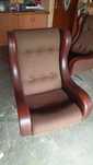 Fotel obrotowy PRL , resorowany