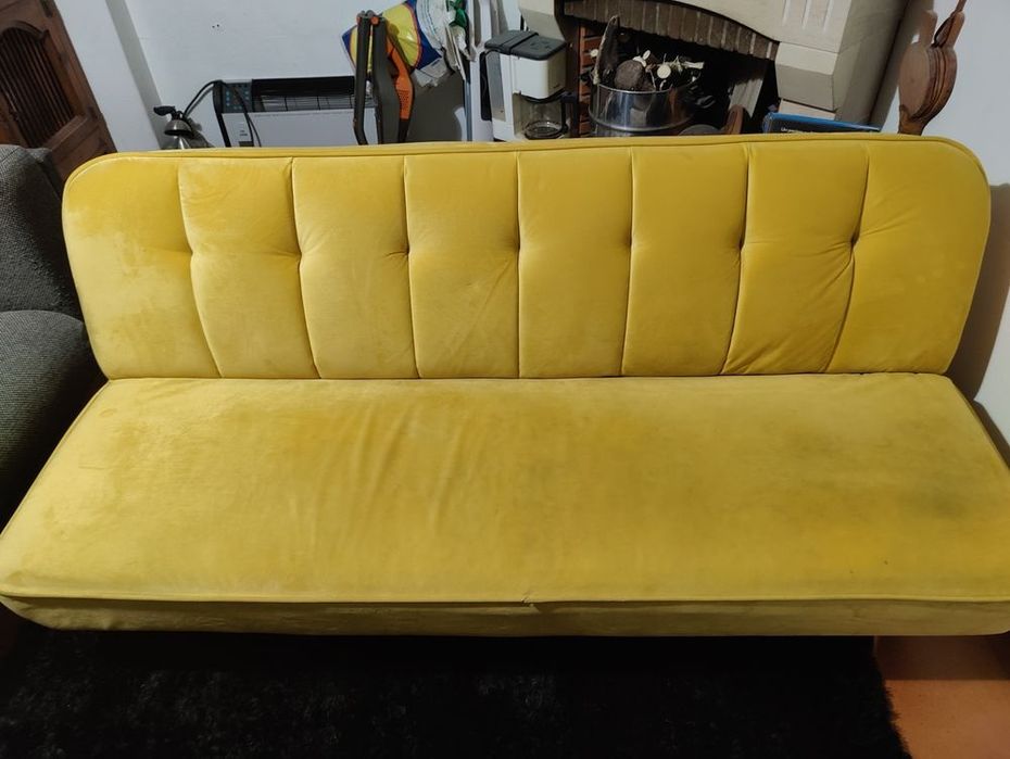 Sofa Cama Sklum (em Amarelo)