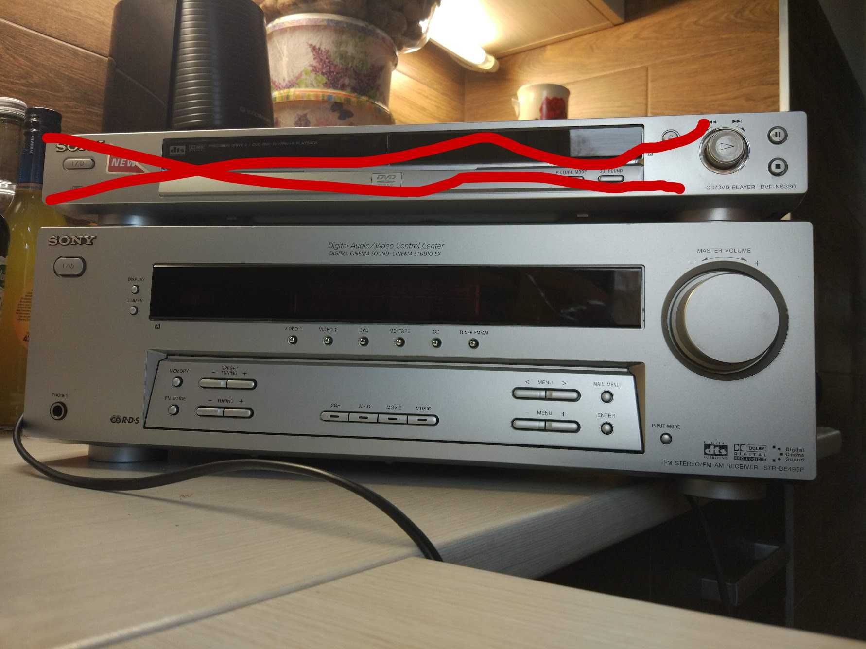 Amplituner Sony STR-DE495P  z kolumnami