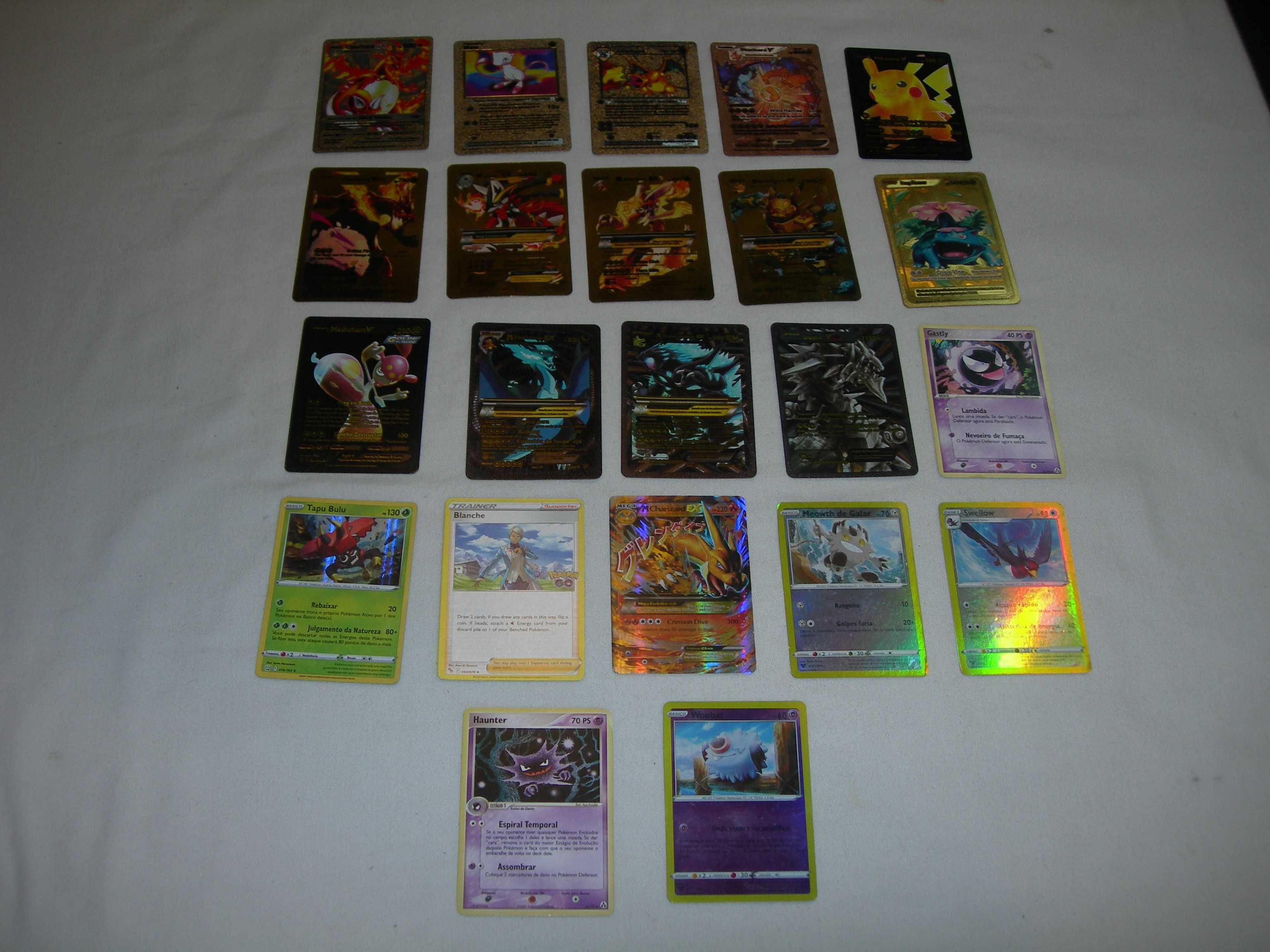 Pokémon Lote de cartas colecionáveis