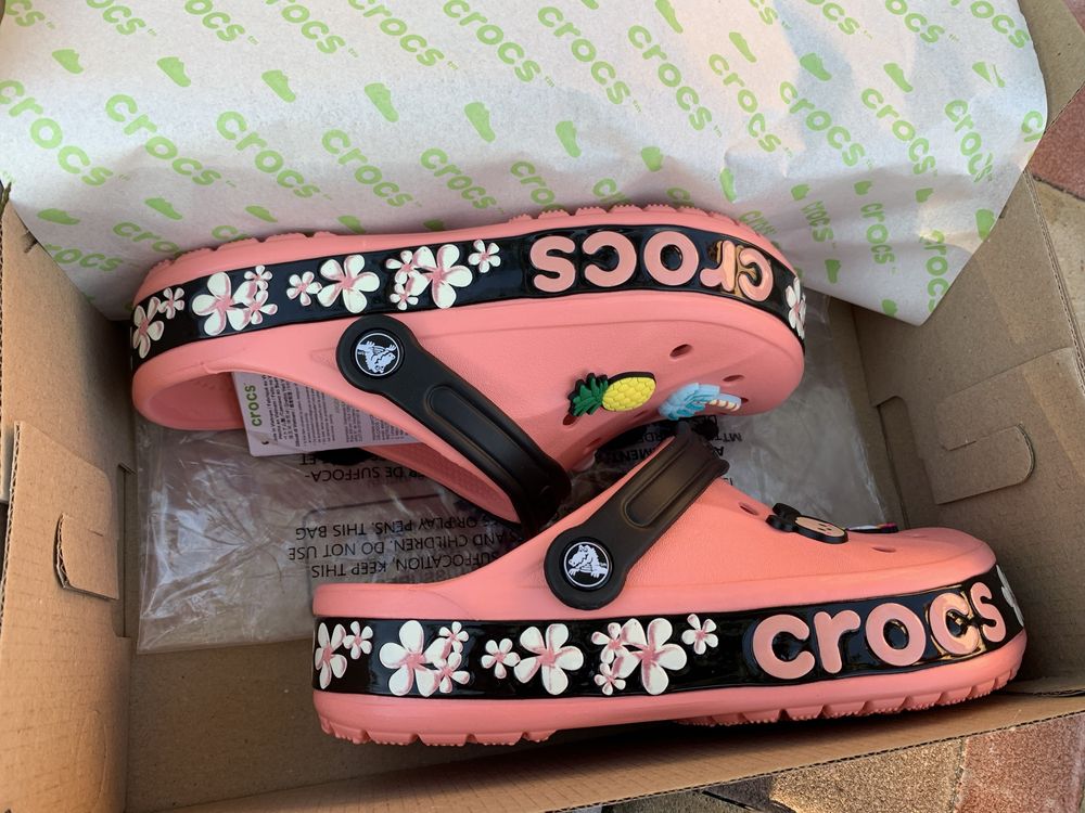 Крокси жіночі Crocs 38, 39 на стопу Джиби в комплекті