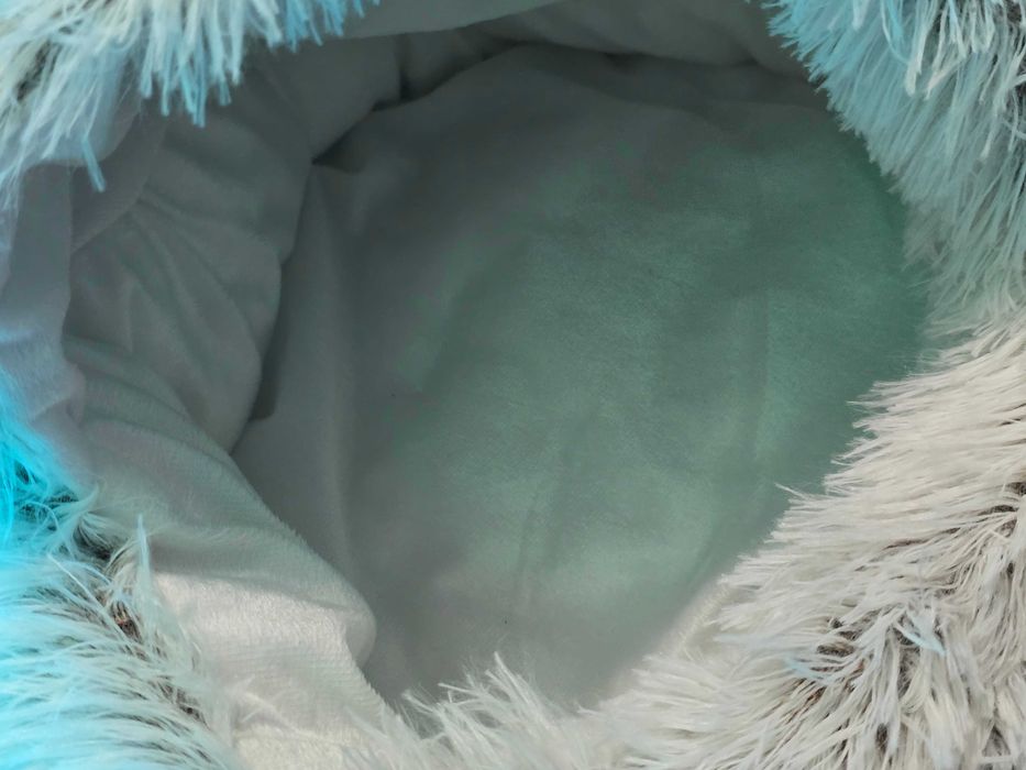 Cama redonda em peluche para animais de estimação, ideal para Gatos