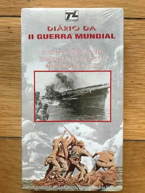 "Diário da II Grande Guerra Mundial" (Cassetes VHS)/com portes