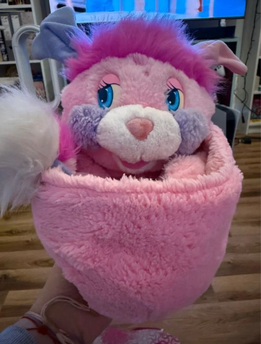 Popples Party Pink plush 1986 Mattel vintage retro 80s nostalgia