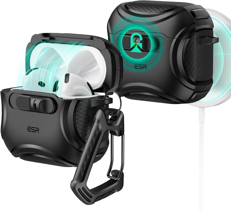 Чехол ESR Cyber Tough FlickLock MagSafe Чехол на AirPods 4