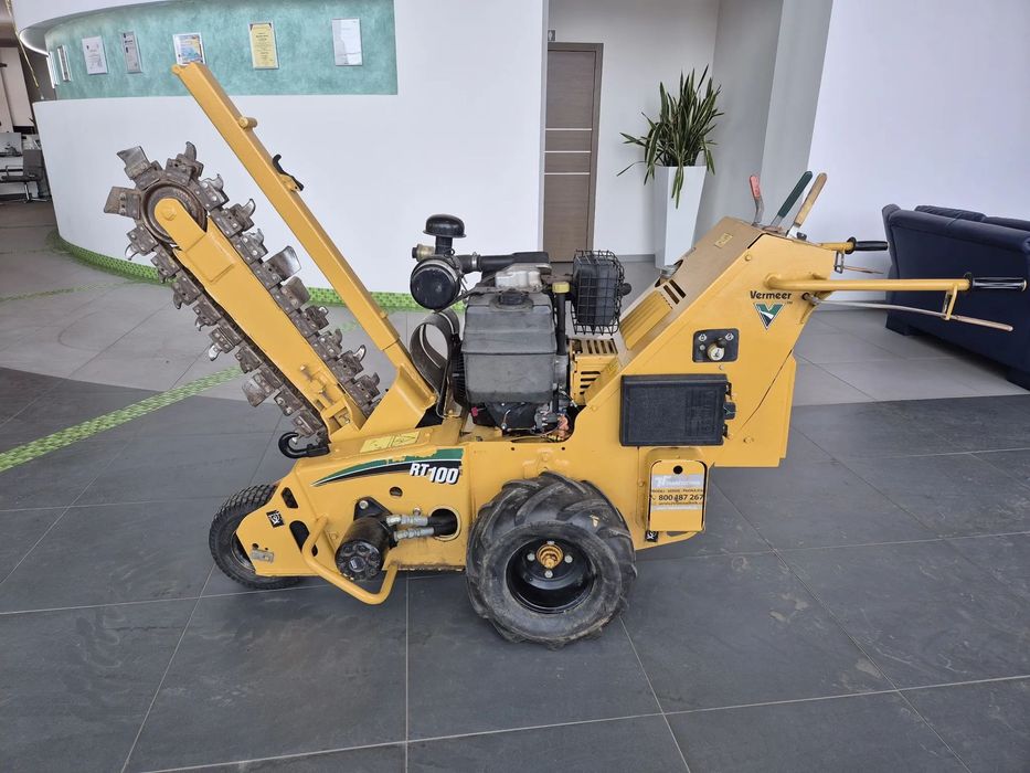 Vermeer RT 100 / PIŁA DO ROWÓW / MINI KOPARKA ŁANCUCHOWA / IDEALNY POD KABLE LUB RURY / SWIEZY SERWIS / NISKIE MTH!  Trencher, Serwisowany na bieząco, KOHLER, Dł. ramienia 120cm,