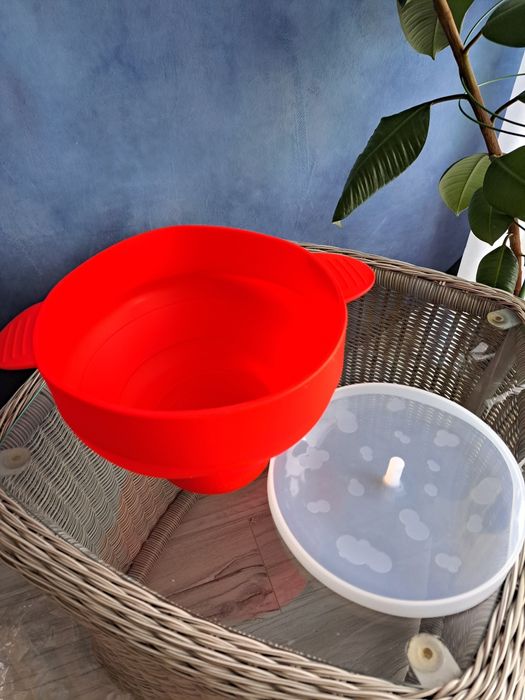 Silikonowa Miska do przygotowania Popcornu w Mikrofalówce A