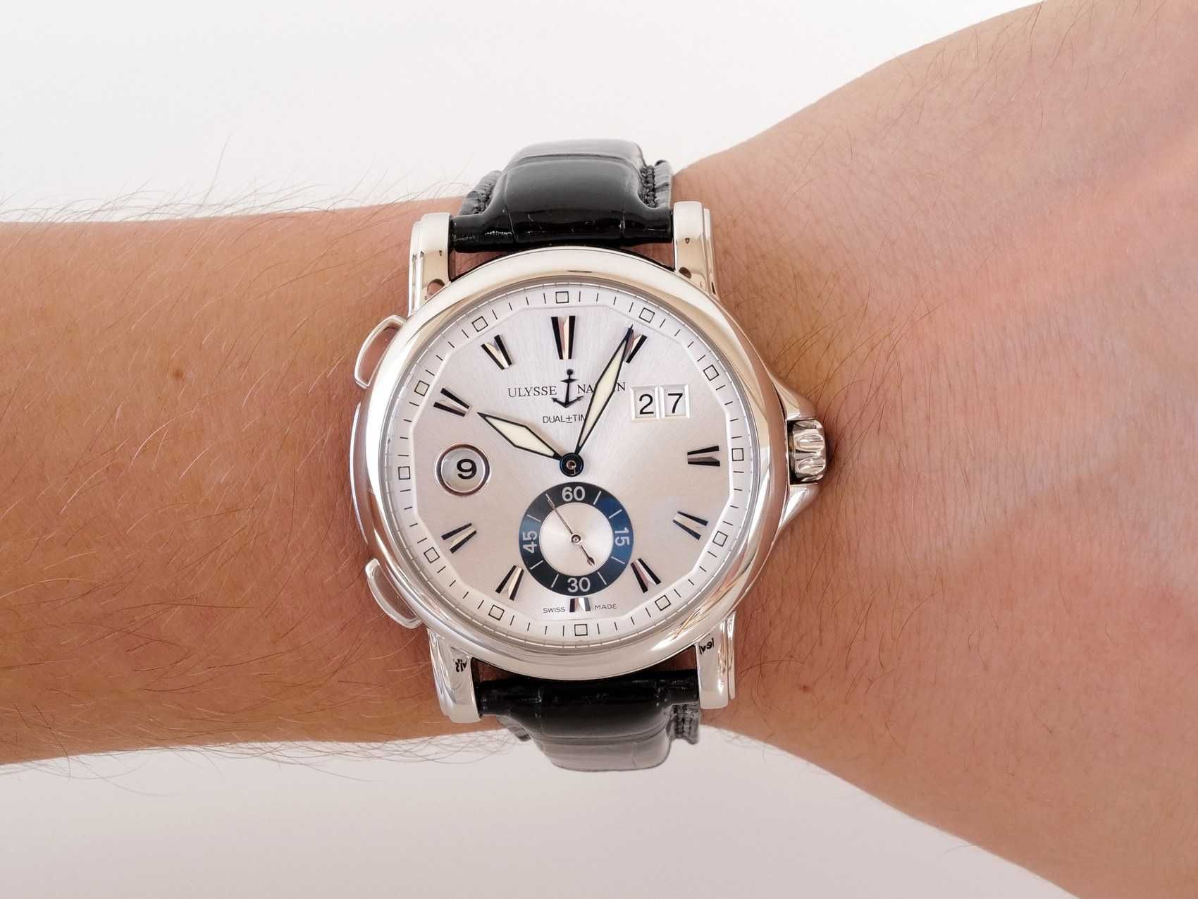 Ulysse Nardin Dual Time GMT Big Date Silver Dial