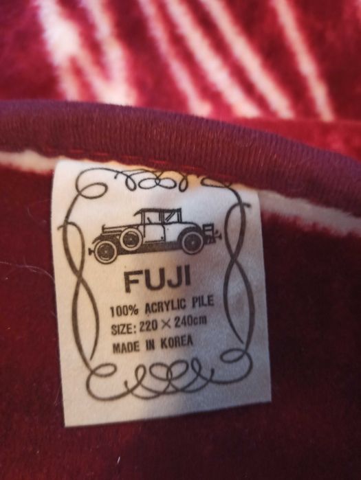 Розкішний плед -покривало з штучного хутра 220х240 см