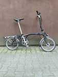 Brompton H6R rower składany - czarny, pełne wyposażenie