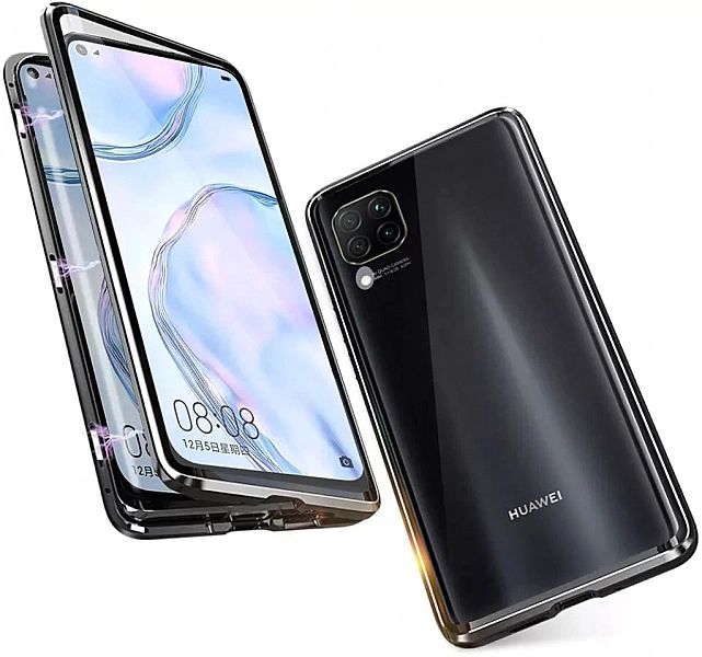 Etui Magnetic 360° 2x Szkło do Huawei P40 Lite