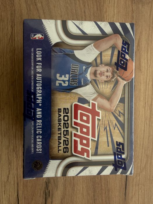 2025-26 Topps Basketball NBA Value Box Nova e Selada