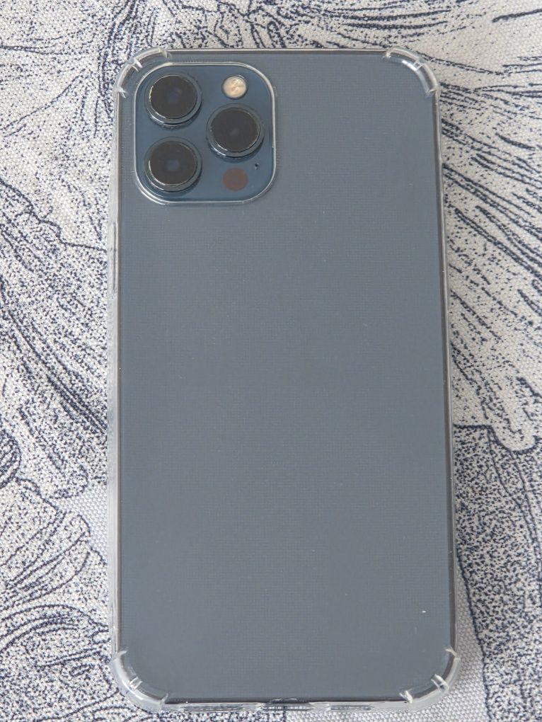 Apple iPhone 12 Pro Max 128 GB Pacific Blue + ładowarka, etui, szkło