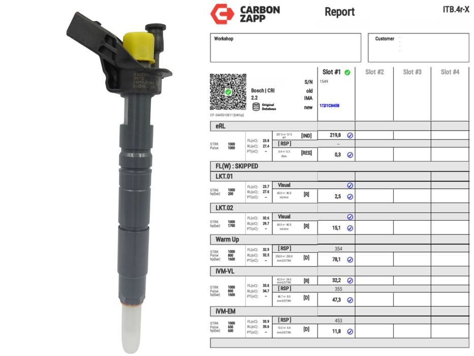 Regenerowany wtryskiwacz 0445.116.028 Bosch Mercedes 3.0
