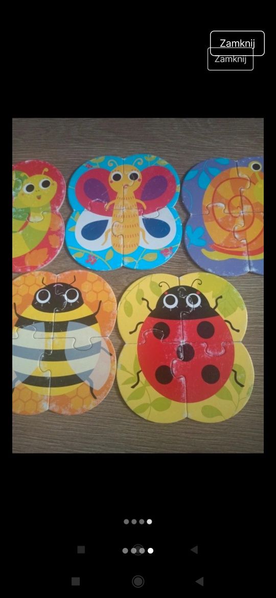 Puzzle czuczu czu czu robaki robaczki