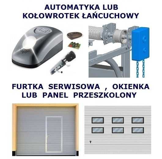 Brama garażowa segmentowa brąz biała antracyt Jakość Gwarancja Serwis