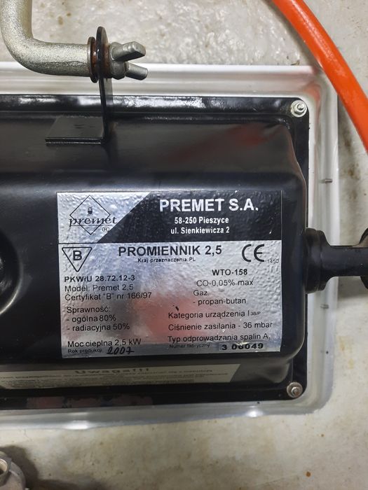 Promienniki gazowy słoneczko