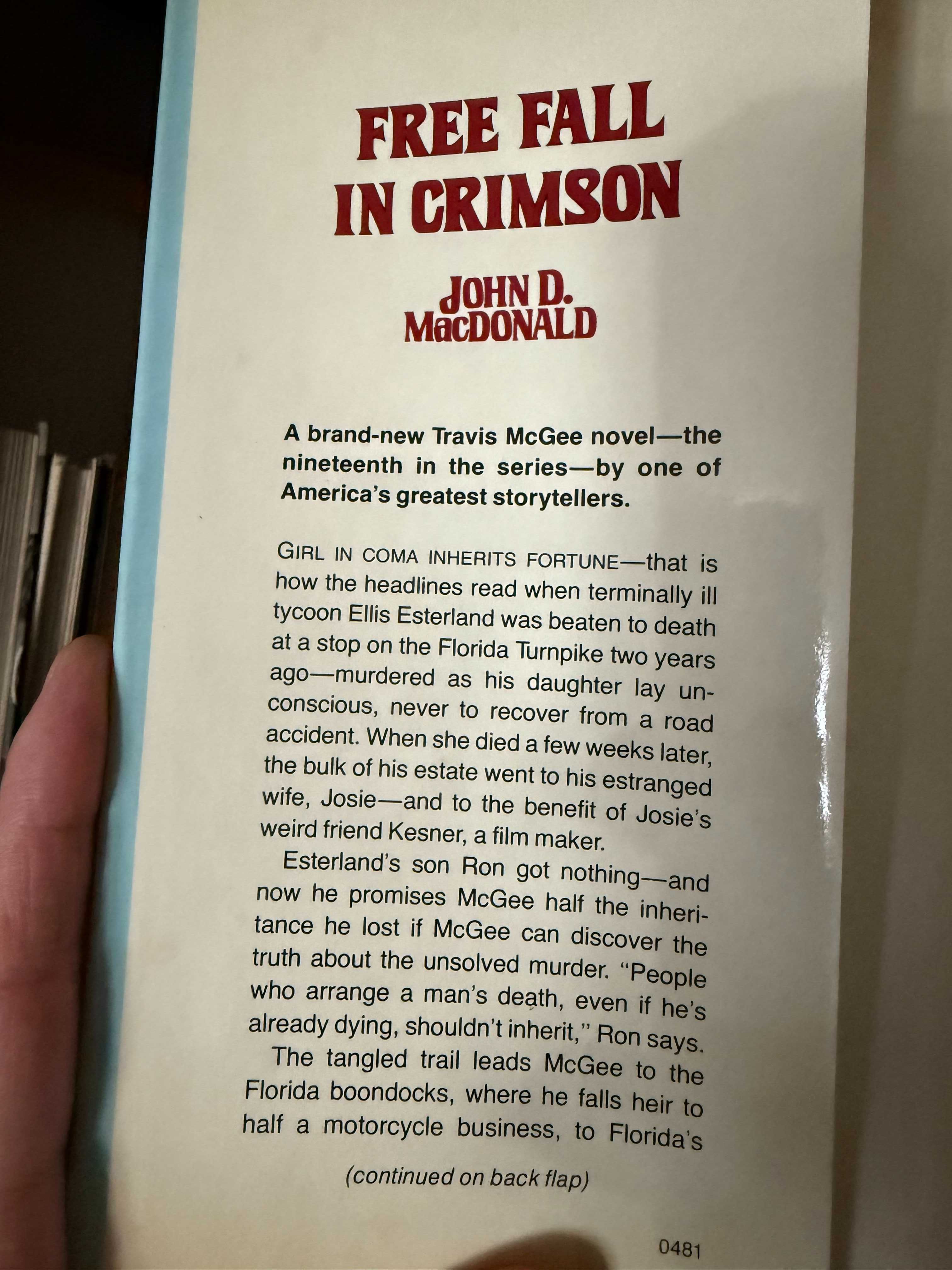 John D. MacDonald – Free Fall in Crimson
