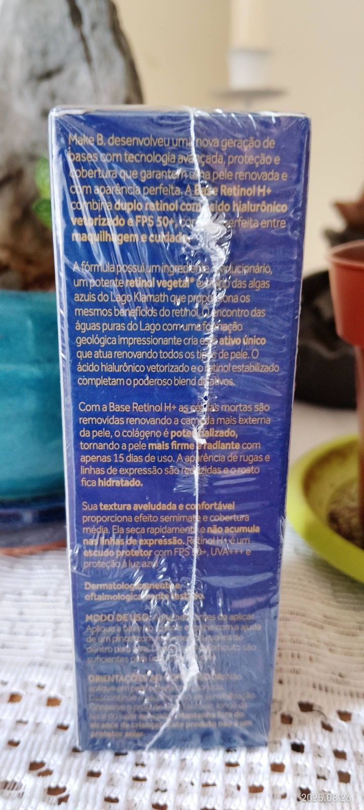 Base Make B. Retinol H+ O Boticário - Selada