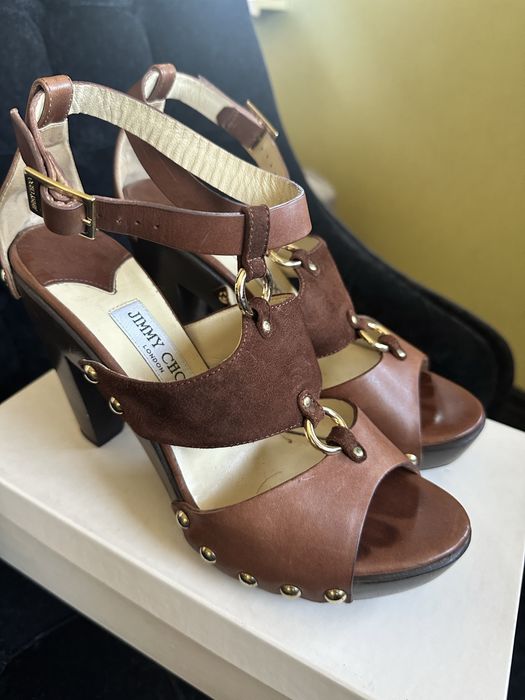 Шкіряні босоніжки Jimmy Choo оригінал