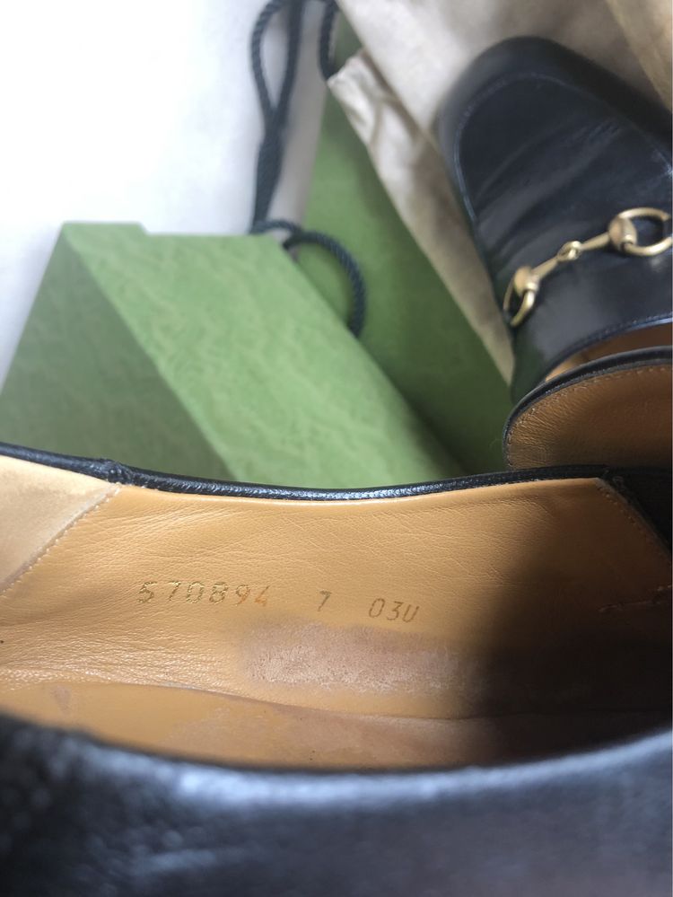 Gucci piękne czarne mokasyny skóra roz 7/41