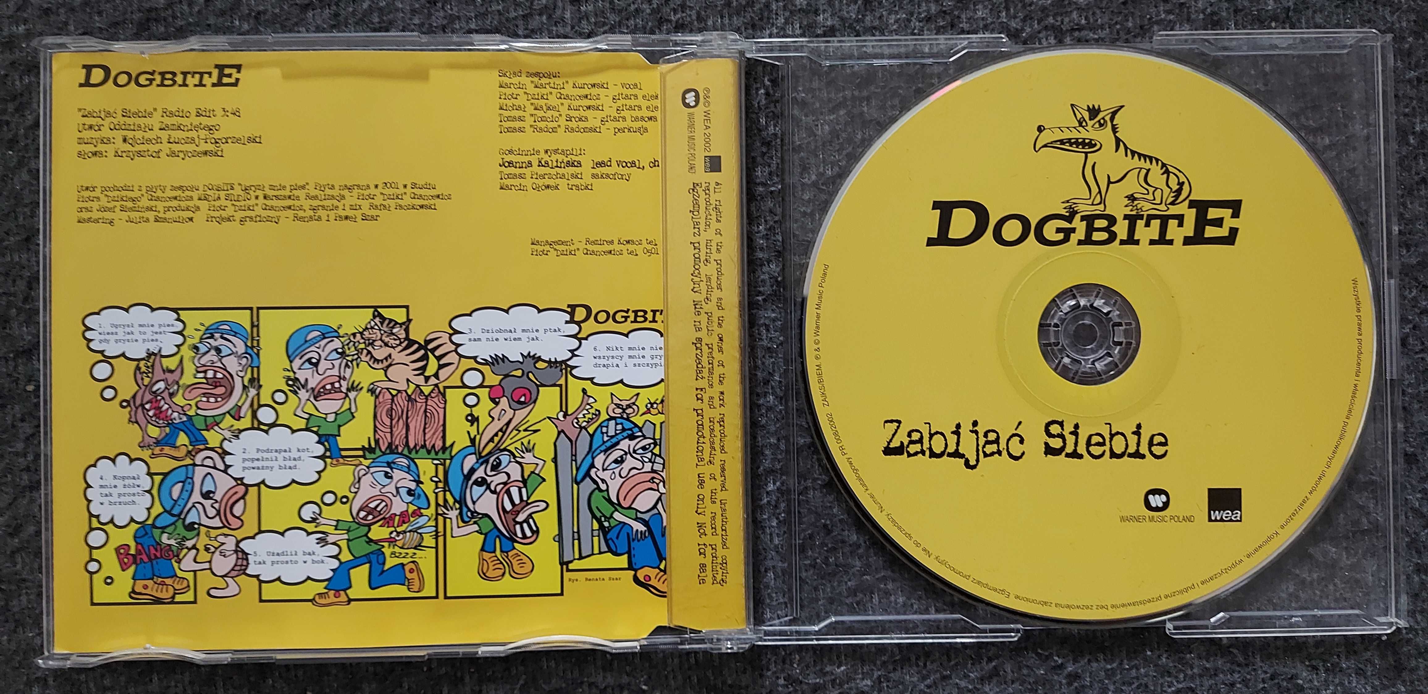 Dogbite "Zabijać siebie" płyta CD, singel promo, 20zł z wysyłką