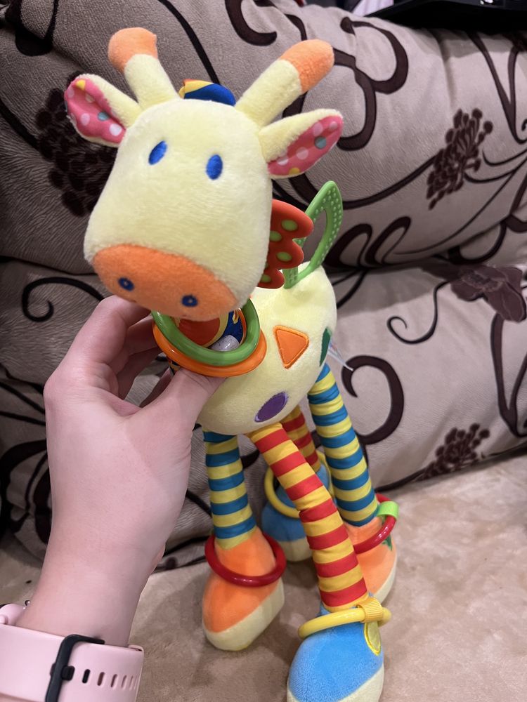 Іграшка підвісна на ліжко або каляску - Жираф