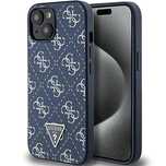 Etui Guess 4G Triangle Metal Logo na iPhone 15 Plus / 14 Plus - niebie