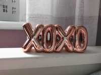 napis XOXO rosegold