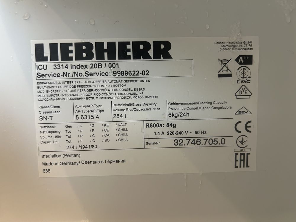 Panel moduł sterowania Lodówka LIEBHERR ICU 3314 Comfort