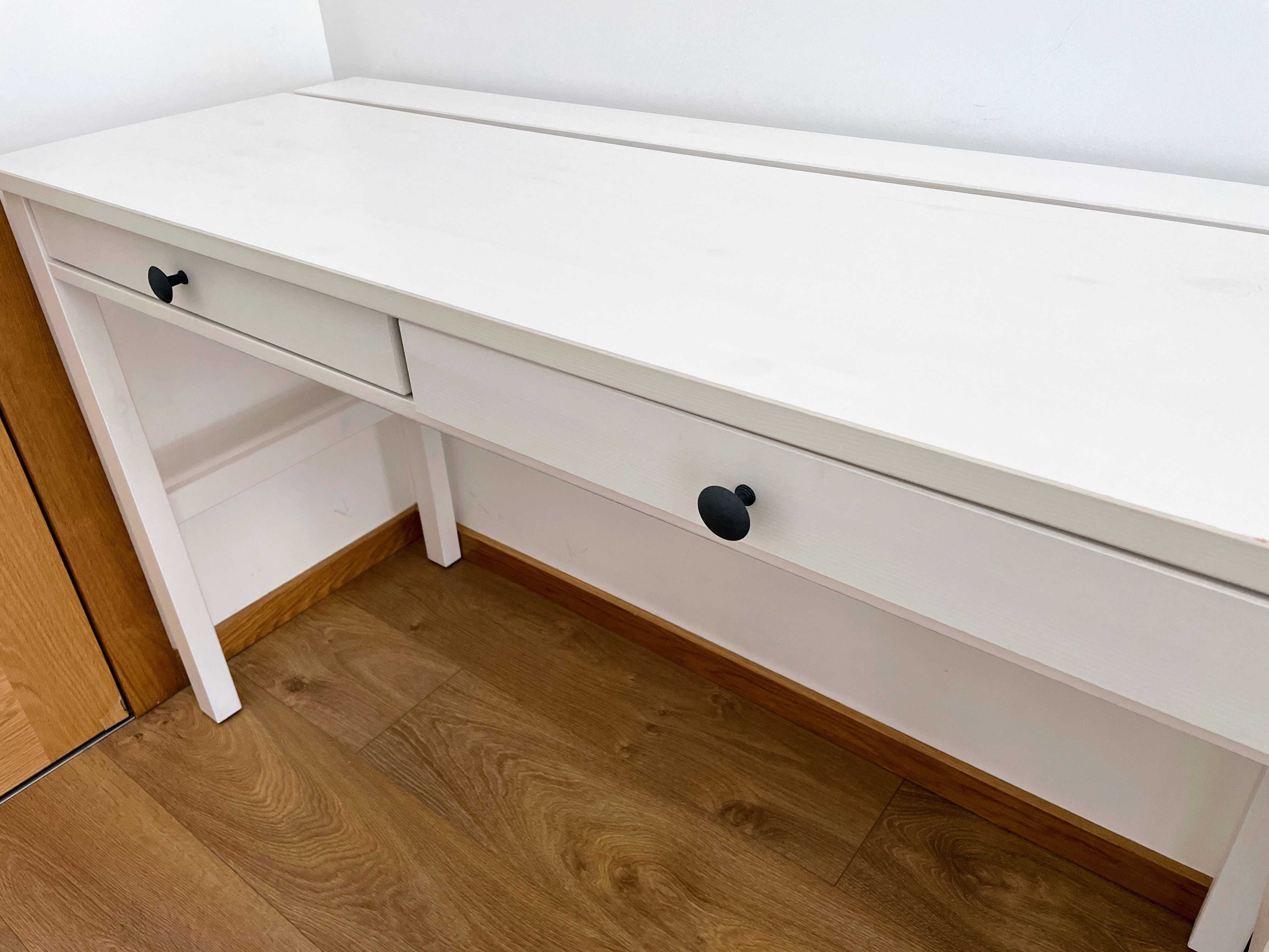 Secretária c/2 gavetas, velatura branca, 120x47 cm - IKEA - HEMNES